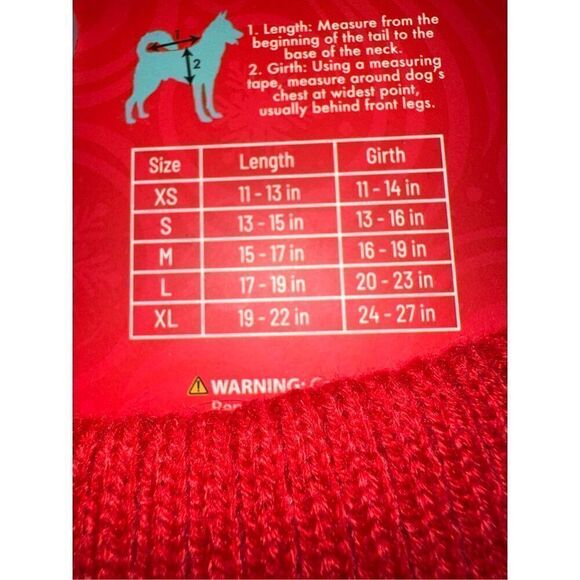 Christmas Rudolph reindeer Dog Sweater size Large NWT - Picture 4 of 7